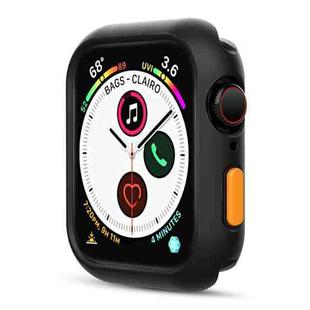 Silicone Frame Protective Case For Apple Watch Series 6 & SE & 5 & 4 44mm(Orange)