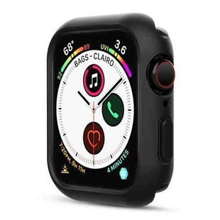 Silicone Frame Protective Case For Apple Watch Series 6 & SE & 5 & 4 44mm(Black)