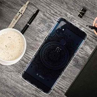 For OnePlus Nord N100 Colored Drawing Clear TPU Protective Cases(Mandala)