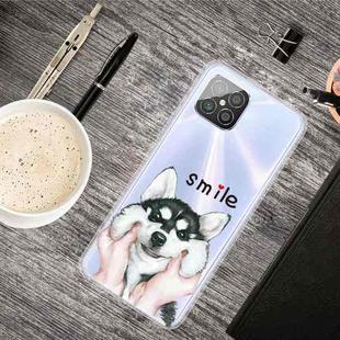 For Huawei Nova 8 SE Colored Drawing Clear TPU Protective Cases(Pinch Face Dog)