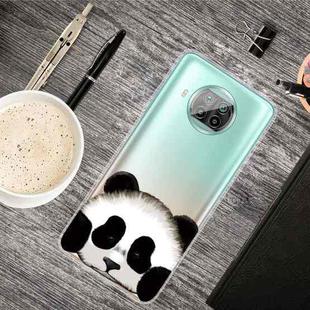 For Xiaomi Mi 10T Lite 5G Colored Drawing Clear TPU Protective Cases(Hug Face Bear)