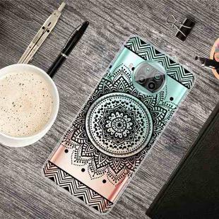 For Xiaomi Mi 10T Lite 5G Colored Drawing Clear TPU Protective Cases(Mandala)