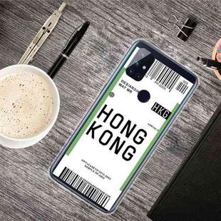 For OnePlus Nord N10 5G Boarding Pass Series TPU Phone Protective Case(Hong Kong)