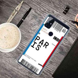 For OnePlus Nord N10 5G Boarding Pass Series TPU Phone Protective Case(Paris)