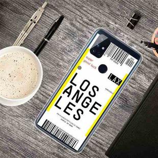 For OnePlus Nord N100 Boarding Pass Series TPU Phone Protective Case(Los Angeles)