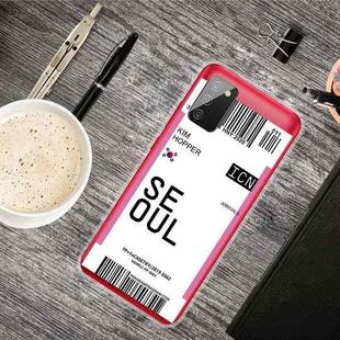 For Samsung Galaxy A02s Boarding Pass Series TPU Phone Protective Case(Flag Seoul)