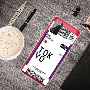 For Samsung Galaxy A02s Boarding Pass Series TPU Phone Protective Case(Flag Tokyo)