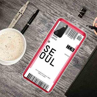 For Samsung Galaxy A02s Boarding Pass Series TPU Phone Protective Case(Seoul)