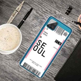 For Samsung Galaxy A12 Boarding Pass Series TPU Phone Protective Case(Seoul)