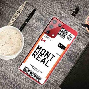 For Samsung Galaxy S21 5G Boarding Pass Series TPU Phone Protective Case(Montreal)
