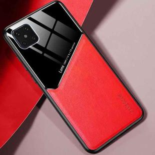 For Huawei Nova 8 SE All-inclusive Leather + Organic Glass Protective Case with Metal Iron Sheet(Red)