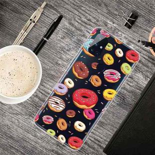 For OnePlus Nord N10 5G Shockproof Painted Transparent TPU Protective Case(Donuts)
