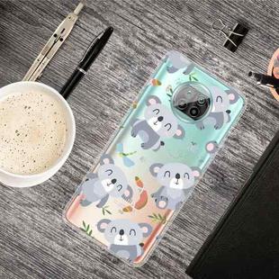 For Xiaomi Mi 10T Lite 5G Shockproof Painted Transparent TPU Protective Case(Koala)