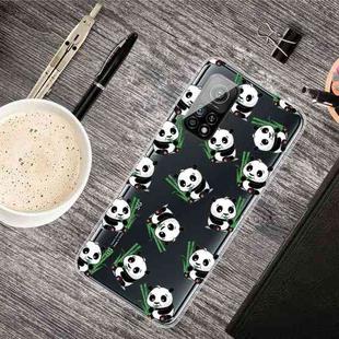 For Xiaomi Mi 10T Pro 5G Shockproof Painted Transparent TPU Protective Case(Panda)