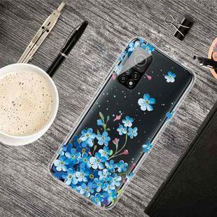 For Xiaomi Mi 10T Pro 5G Shockproof Painted Transparent TPU Protective Case(Star Flower)