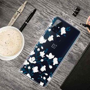 For OnePlus Nord N100 Shockproof Painted Transparent TPU Protective Case(Magnolia)