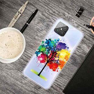 For Huawei Nova 8 SE Shockproof Painted Transparent TPU Protective Case(Oil Painting Tree)