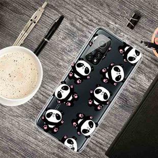 For Xiaomi Mi 10T Pro Shockproof Painted Transparent TPU Protective Case(Hug A Bear)