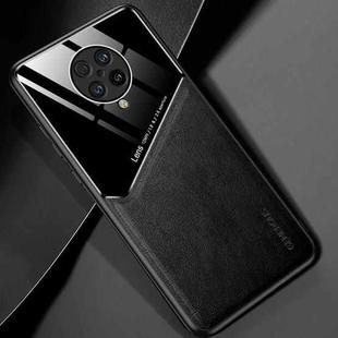 For Xiaomi Redmi K30 Ultra All-inclusive Leather + Organic Glass Protective Case with Metal Iron Sheet(Black)