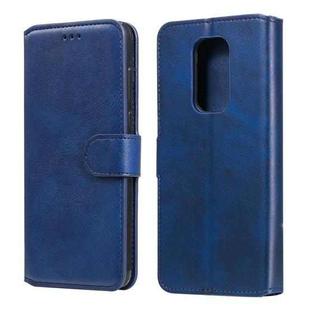 For Motorola Moto G9 Play Classic Calf Texture PU + TPU Horizontal Flip Leather Case, with Holder & Card Slots & Wallet(Blue)