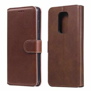 For Motorola Moto G9 Play Classic Calf Texture PU + TPU Horizontal Flip Leather Case, with Holder & Card Slots & Wallet(Brown)