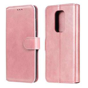 For Motorola Moto G9 Play Classic Calf Texture PU + TPU Horizontal Flip Leather Case, with Holder & Card Slots & Wallet(Rose Gold)