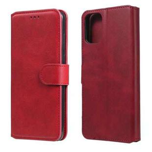 For Motorola Moto G9 Plus Classic Calf Texture PU + TPU Horizontal Flip Leather Case, with Holder & Card Slots & Wallet(Red)