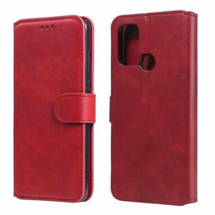 For OPPO A53 / A53S / A32 Classic Calf Texture PU + TPU Horizontal Flip Leather Case, with Holder & Card Slots & Wallet(Red)