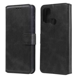 For OPPO A53 / A53S / A32 Classic Calf Texture PU + TPU Horizontal Flip Leather Case, with Holder & Card Slots & Wallet(Black)