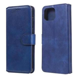 For OPPO F17 / A73 Classic Calf Texture PU + TPU Horizontal Flip Leather Case, with Holder & Card Slots & Wallet(Blue)