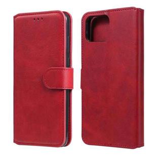 For OPPO F17 Pro / A93 Classic Calf Texture PU + TPU Horizontal Flip Leather Case, with Holder & Card Slots & Wallet(Red)