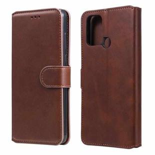 For OPPO Realme 7i / C17 Classic Calf Texture PU + TPU Horizontal Flip Leather Case, with Holder & Card Slots & Wallet(Brown)