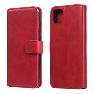 For OPPO Realme C11 Classic Calf Texture PU + TPU Horizontal Flip Leather Case, with Holder & Card Slots & Wallet(Red)