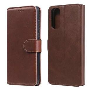 For vivo Y20 / Y20i Classic Calf Texture PU + TPU Horizontal Flip Leather Case, with Holder & Card Slots & Wallet(Brown)