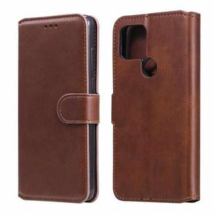 For Google Pixel 5 Classic Calf Texture PU + TPU Horizontal Flip Leather Case, with Holder & Card Slots & Wallet(Brown)