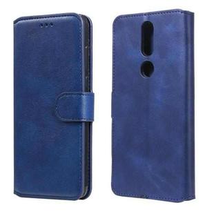 For Nokia 2.4 Classic Calf Texture PU + TPU Horizontal Flip Leather Case, with Holder & Card Slots & Wallet(Blue)