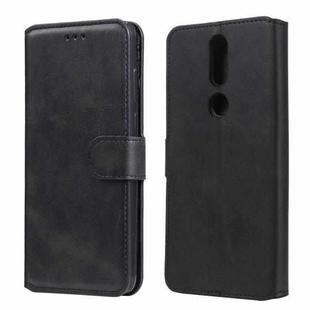 For Nokia 2.4 Classic Calf Texture PU + TPU Horizontal Flip Leather Case, with Holder & Card Slots & Wallet(Black)
