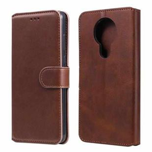 For Nokia 3.4 / 7.3 Classic Calf Texture PU + TPU Horizontal Flip Leather Case, with Holder & Card Slots & Wallet(Brown)