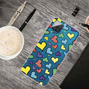 For Samsung Galaxy A12 Shockproof Painted Transparent TPU Protective Case(Love)