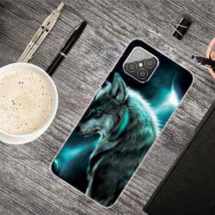 For Huawei Nova 8 SE Shockproof Painted Transparent TPU Protective Case(Moonlight Wolf)