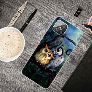 For Huawei Nova 8 SE Shockproof Painted Transparent TPU Protective Case(Owl)