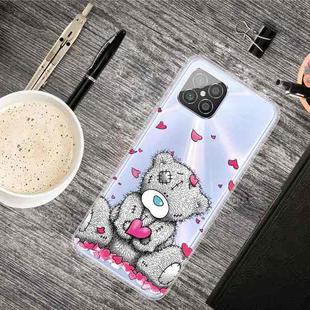 For Huawei Nova 8 SE Shockproof Painted Transparent TPU Protective Case(Doll Bear)