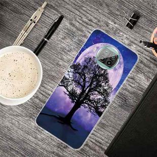 For Xiaomi Mi 10T Lite 5G Shockproof Painted Transparent TPU Protective Case(Moon Tree)