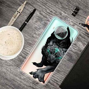 For Xiaomi Mi 10T Lite 5G Shockproof Painted Transparent TPU Protective Case(Mutant Wolf)