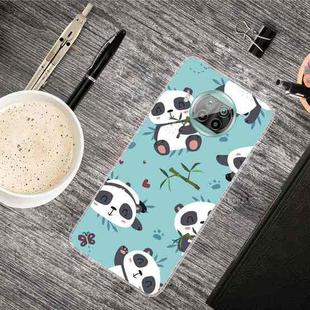 For Xiaomi Mi 10T Lite 5G Shockproof Painted Transparent TPU Protective Case(Smiling Panda)