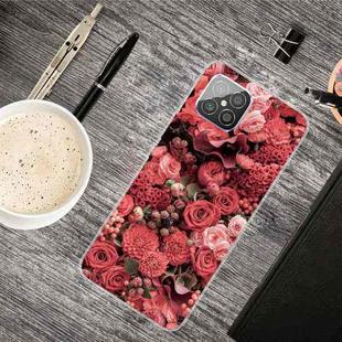 For Huawei Nova 8 SE Shockproof Painted Transparent TPU Protective Case(Many Red Roses)