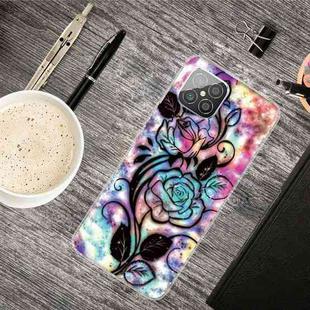 For Huawei Nova 8 SE Shockproof Painted Transparent TPU Protective Case(Starry Rose)