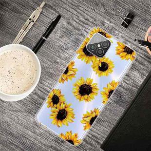 For Huawei Nova 8 SE Shockproof Painted Transparent TPU Protective Case(Yellow Chrysanthemum)