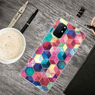 For OnePlus 8T Shockproof Painted Transparent TPU Protective Case(Plant Six Sides)