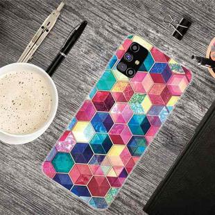 For Samsung Galaxy M51 Shockproof Painted Transparent TPU Protective Case(Plant Six Sides)